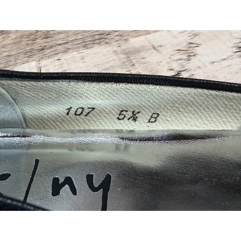 FS/NY Black Creaser Women Flat Shoes Black Leather‎ Size 5.5 - Picture 9 of 16